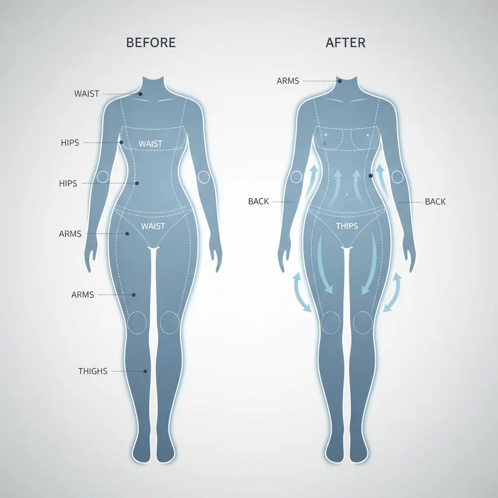 ピラティスで見られる体型変化のビフォーアフターと具体的部位変化