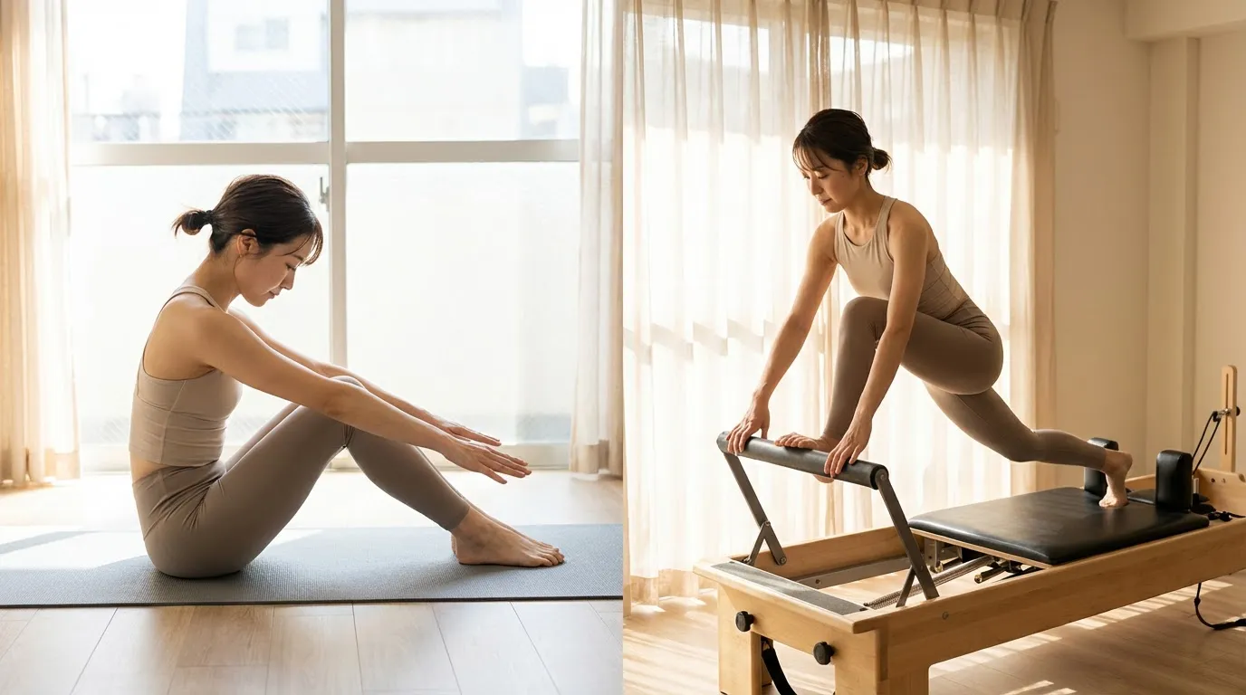 マットピラティスとマシンピラティスの消費カロリー差とおすすめ活用法