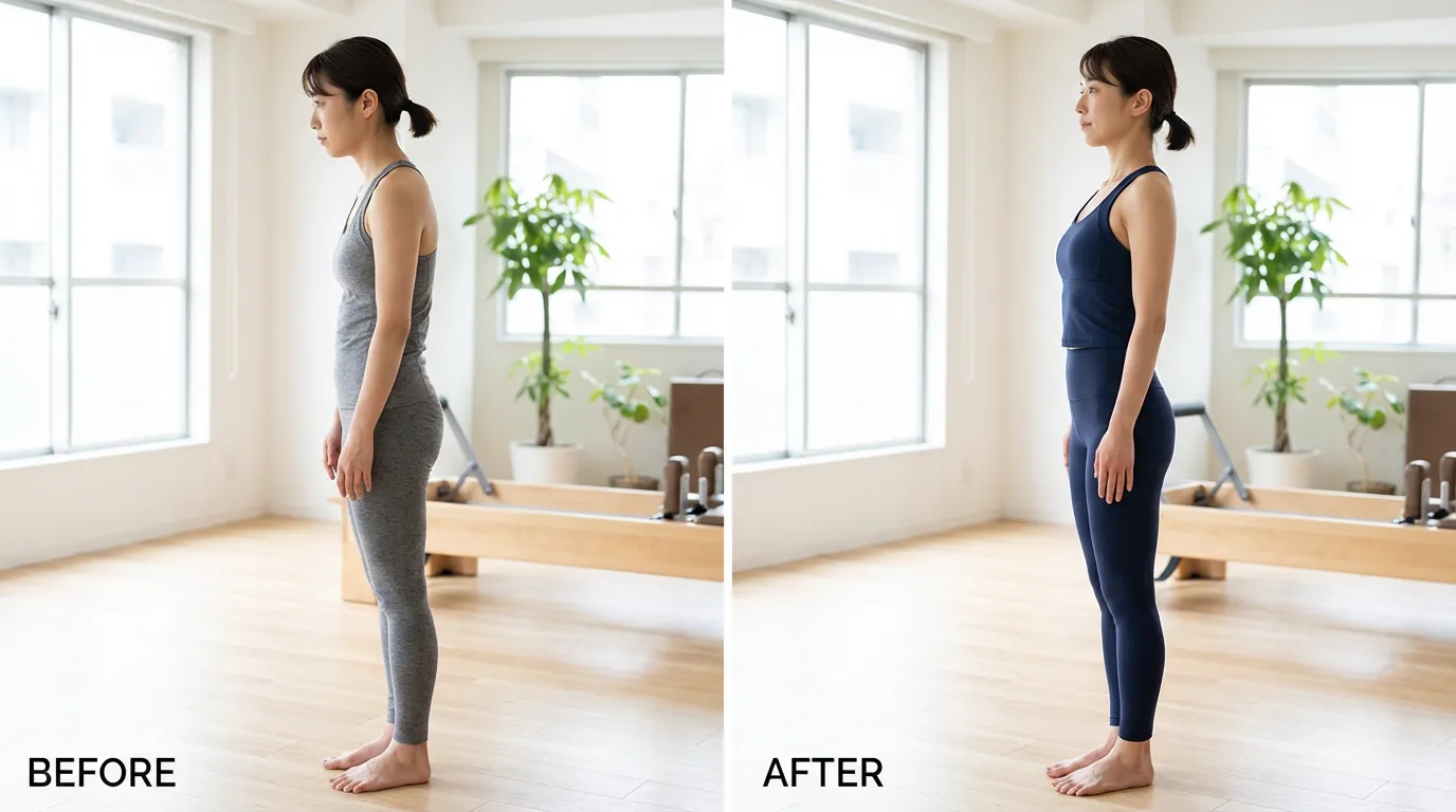 ピラティス ビフォーアフターで見る体型と姿勢の変化パターン